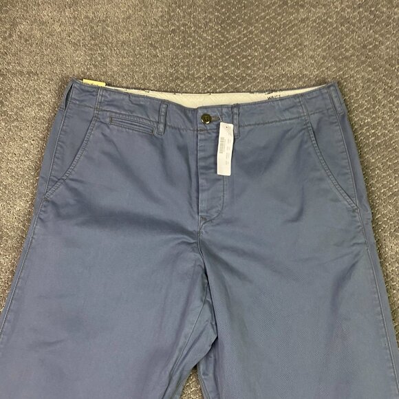 Wallace & Barnes Officer's Chino Pants Men's 35 x 32 Fit 36x30 Blue Field Cotton - Picture 2 of 16